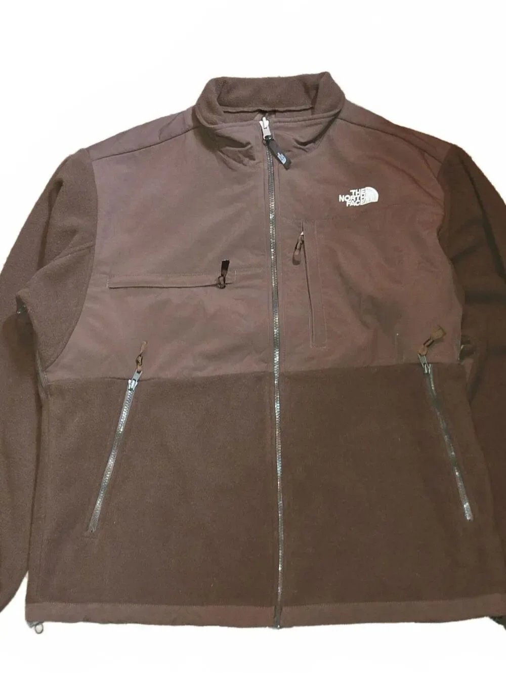 The North Face Denali Jacket Polartec Fleece Men's Large Brown GUC
